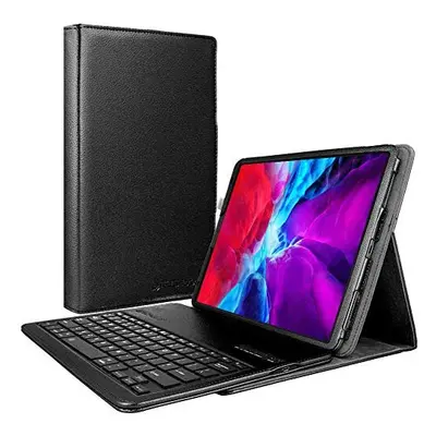 (BLACK) TECHGEAR Keyboard Case for Apple iPad Pro 12.9" (2021 / 2022, 6th / 5th Generation ) PU 