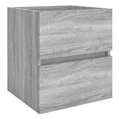 (grey sonoma) vidaXL Sink Cabinet Engineered Wood Storage Cupboard Furniture Multi Colours