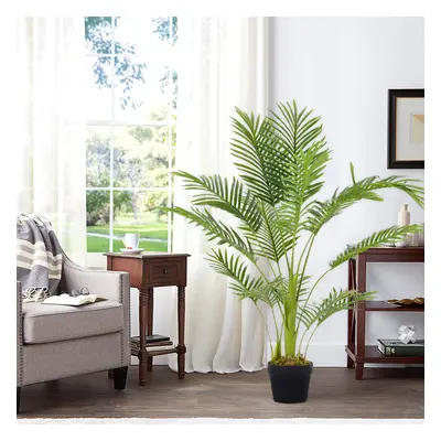 Artificial Plant Fake Palm Tree House Plant in Black Pot cm