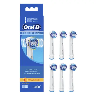 Braun OralB Precision Clean Replacement Toothbrush Heads Pack of