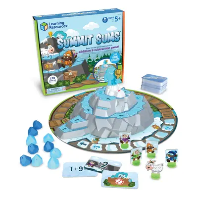 Summit Sums Addition & Subtraction Game, Maths Game for Ages 5+ Year Olds, Maths Board Game for 