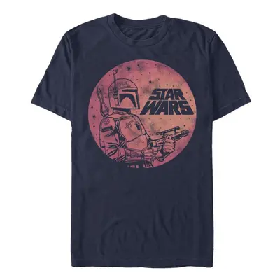 Star Wars Young Men's Fett Up T-Shirt Navy 3X-Large