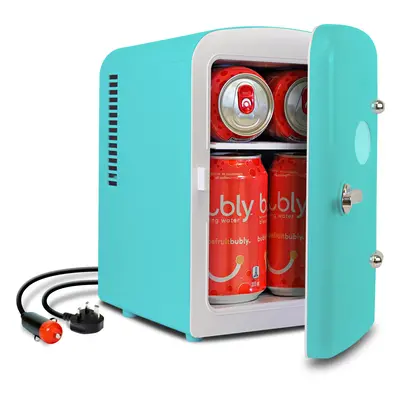 4L Mini Fridge Portable Mini Fridge For Bedrooms Aqua