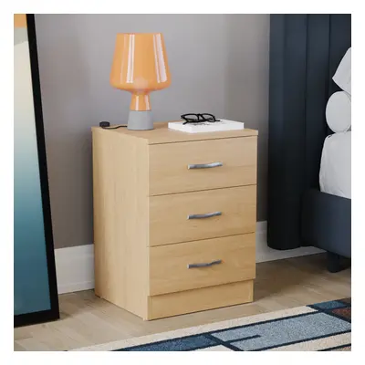 (Pine) Riano Drawer Bedside Chest Bedside Table Storage