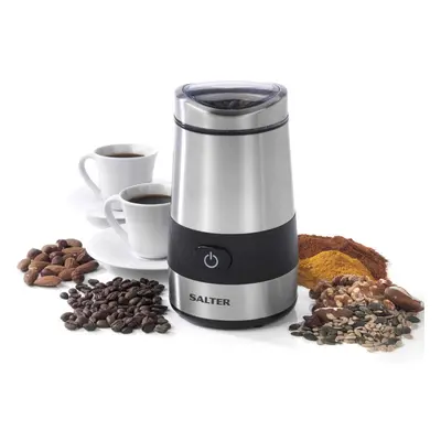 Electric Coffee & Spice Grinder Stainless Steel Blade 60g Coffee Bean/Dry Herb Mill One-Touch Op