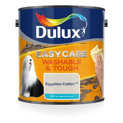 Dulux Easycare Washable and Tough Matt Paint, Egyptian Cotton 2.5