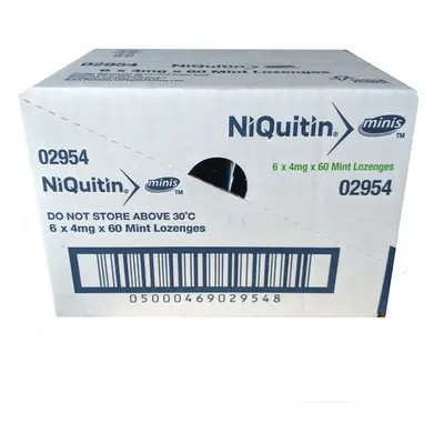 NiQuitin Minis 4mg Mint Lozenges (3x20) - BOX OF