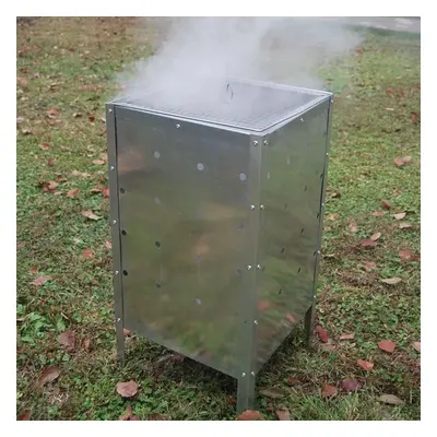 Incinerator Fire Bin 90l Burning Garden Galvanized Wood Leaves Metal