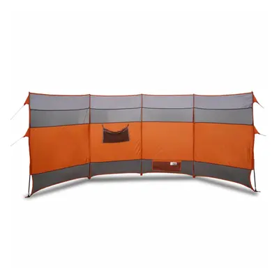 vidaXL Camping Windbreak Wind Screen Wind Break Grey and Orange Waterproof