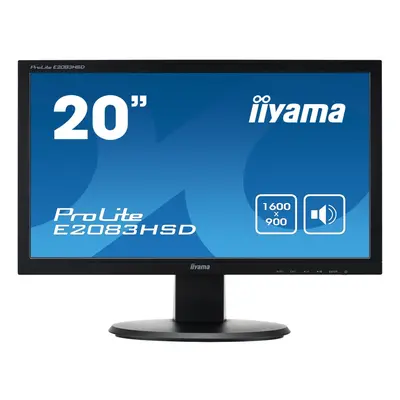 Iiyama Prolite E2083hsd-b1 19.5" Hd Tn+film Black Computer Monitor Led Display