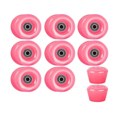 Roller Skate Wheels X 58Mm 82A Hardness Pulley,Roller Skate Wheels Bearings for Roller Skates Sk