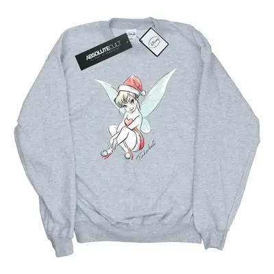 (XL, Sports Grey) Disney Mens Tinkerbell Christmas Fairy Sweatshirt