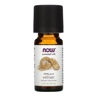 Now Foods, Essential Oils, 100% Pure Vetiver, 1/3 fl oz (10 ml)