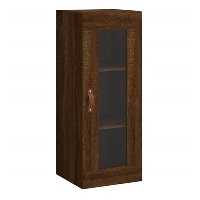 (brown oak) vidaXL Wall Mounted Cabinet Bathroom Cabinet Storage Cabinet Cupboard White