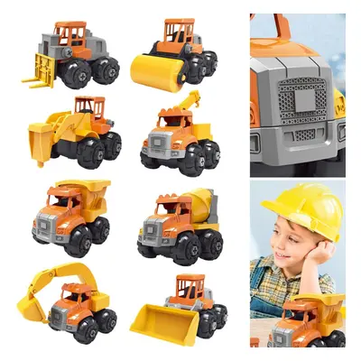 (ALL Set(8Type)) Take Apart Toys Truck Digger Kids Building Vehicle Construction Builder Toddler