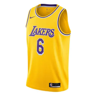 (XXL) Nike Los Angeles Lakers LeBron James 2021/22 Basketball Icon Jersey Gold