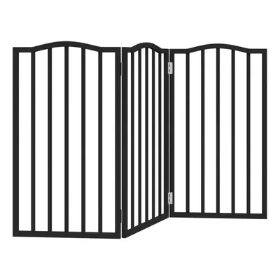 (black, x x cm/ pcs) vidaXL Dog Gate with Door Foldable Pet Gate Dog Fence Pet BarrierÃÂ Poplar