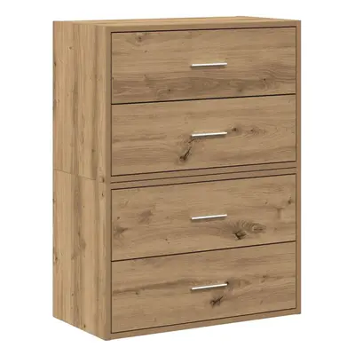 (artisan oak, pcs) vidaXL Cabinets with Drawers Cupboard Sideboard Highboard Engineered Wood