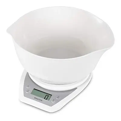 Salter Digital Electronic Kitchen Scales - Litre Dual Pour Mixing Bowl, Perfect for Cooking, Bak