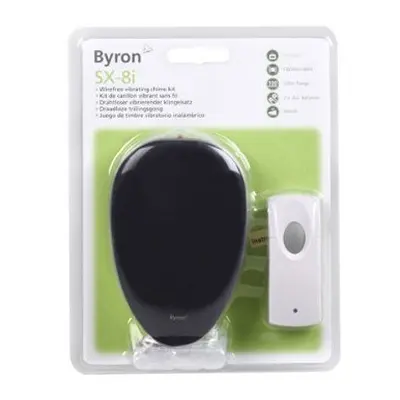 Byron SX-8i Wire Free Wireless Cable Free Portable Door Chime Doorbell Kit ? Bell Tunes Melodies