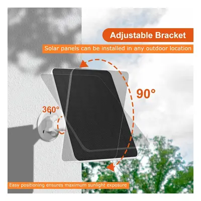 20W Solar Panel Charger Kit IP65 for Ring Spotlight Camera/Ring Stick Up Camera