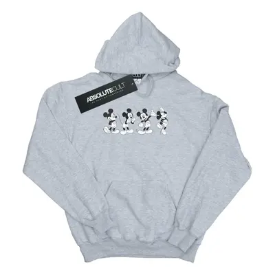 (S, Heather Grey) Disney Womens/Ladies Mickey Mouse Four Emotions Hoodie