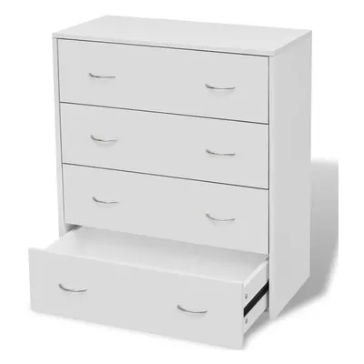 vidaXL Sideboard with Drawers White Organiser Cupboard Cabinet Chest Unit