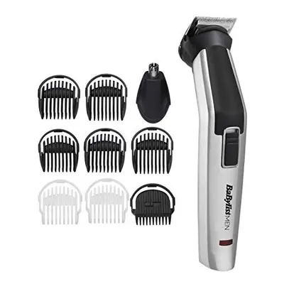 BaByliss MEN in Titanium Face and Body Multi Grooming Kit with Nose Trimmer Head