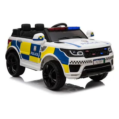 Electric Car Police Ride On SUV Car w/ Remote/Music/Light For Kids Gift