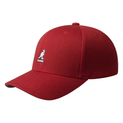 (L/XL) KANGOL Wool Flexfit Baseball Cap Hat - Claret