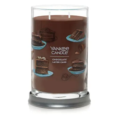 Yankee Candle Chocolate Layer Cake Scented Signature 20oz Large Tumbler 2Wick Candle Over Hours 