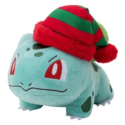 PokÃ©mon 8" Plush Holiday Bulbasaur With Striped Hat