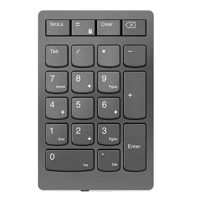 Lenovo Go Wireless Numeric Keypad - Keypad - wireless - 2.4 GHz - key switch: Scissor-Key - stor