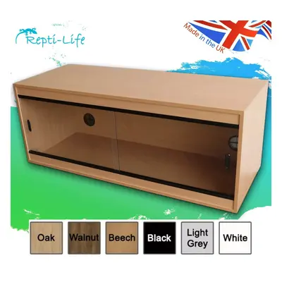 (4ft - 48x18x18 inches, Beech) Repti-Luxe Vivarium - Various Sizes and Colours