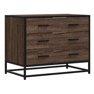 (brown oak) vidaXL Drawer Cabinet Brown Oak 70x41x56 cm Engineered Wood drawer chest