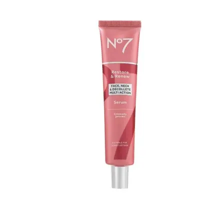 No7 Restore & Renew Face & Neck Multi Action Serum 75ml