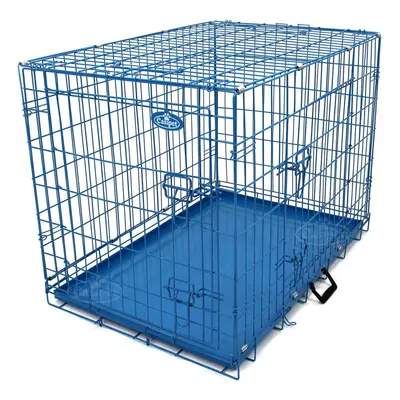 Dog Metal Training Cage in Blue 30in