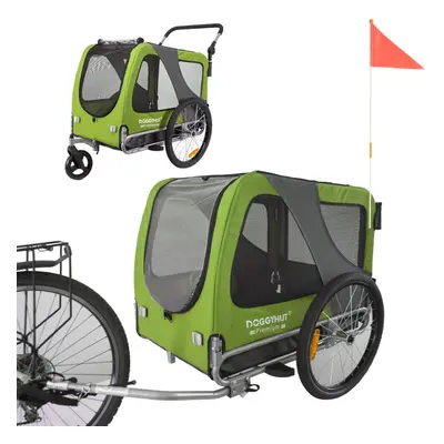 ( Lime Green/Black) Doggyhut Large Bike Dog Trailer & Stroller Pet Trailer in