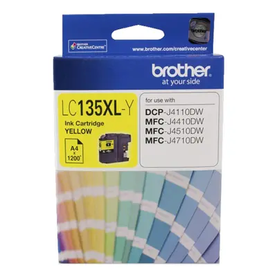 GENUINE Original Brother LC135XLY YELLOW Ink Cartridge Toner LC-135XL-Y