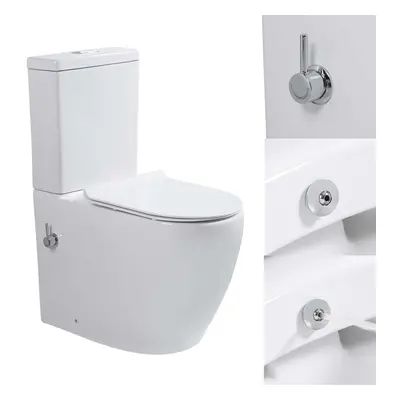 Close Coupled Toilet with Bidet Integrated Combined Bidet Toilet