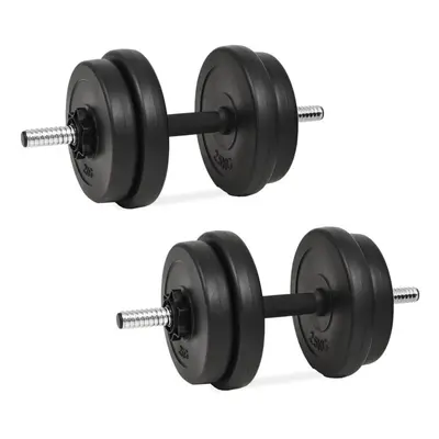 vidaXL Dumbbell with Plates kg Dumbbell Set Weight Plate Free Weight Set