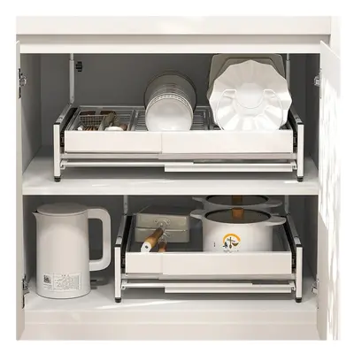 Pull out Cabinet Organizer, Expandable(13"-22.8") under sink organizer Heavy Duty Slide out Draw