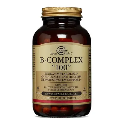 Solgar Vitamin B-Complex Extra High Potency Vegetable Capsules Supports Mental Performance And R