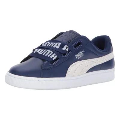 PUMA Women's Basket Heart DE Wn Blue Depths-Puma White M US