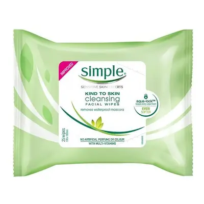 Simple Kind to Skin Cleansing Facial Wipes - Wipes