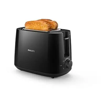 Philips Toaster, Settings, Integrated bun warming rack, Compact design, Black, HD2581/91