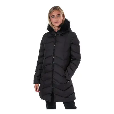 (UK 14) Women's Brave Soul Kylie Padded Parka Jacket in Black