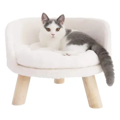 (S(40cm)) Elevated Cat Beds, Cat Stool Bed Durable Round Cat Chair Cushion Sofa