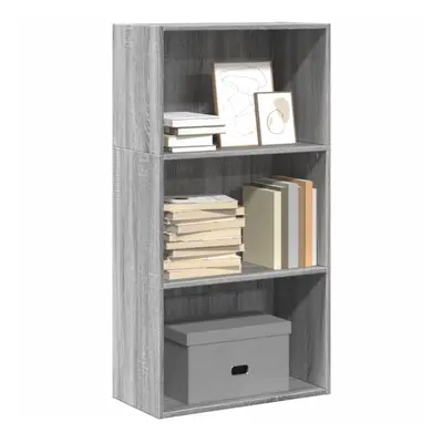 vidaXL Bookcase Grey Sonoma 60x30x114 cm Engineered Wood