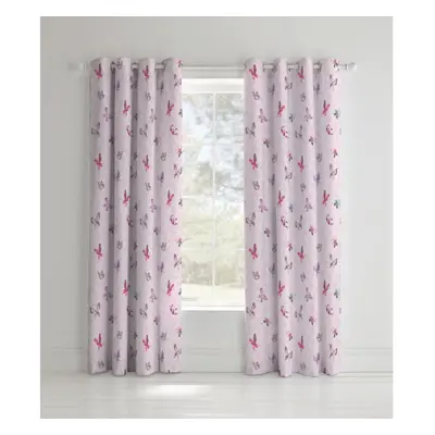 Catherine Lansfield Glamour Princess Easy Care Eyelet Curtains Multi 66x72 Inch